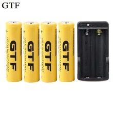 GTF 18650 Battery Rechargeable Battery 3.7V 18650 9800mAh Li-ion Battery For Flashlight with EU US Charger For 18650 Battery