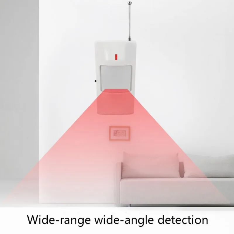 Белый ABS беспроводной пассивный инфракрасный датчик движения PIR сенсор для 433 МГц Wifi/GSM/PSTN домашняя охранная сигнализация