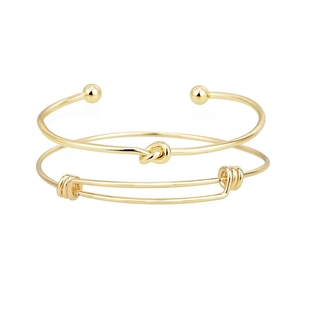 Bls-miracle модный браслет с геометрическим узлом, женский многослойный браслет в уличном стиле, женские вечерние браслеты, подарки - Окраска металла: gold