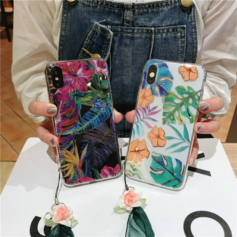 Plating floral iPhone 7 plus case (10)