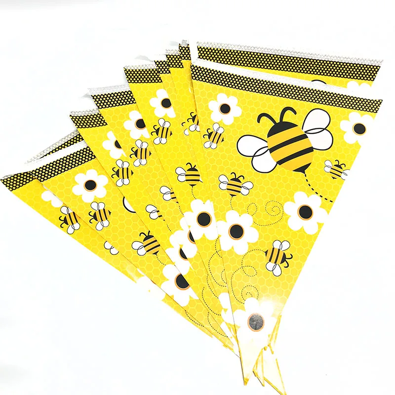 10cs/pack бабочка пчелы тема вечерние баннеры бабочка пчела украшения для тематических вечеринок пчелы тематическая вечеринка на день рождения флаги