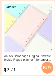Летние милые серии Тетрадь наполнителя работ A5/A6 Цвет Внутренняя Core планировщик внутри страницы подарок канцелярские