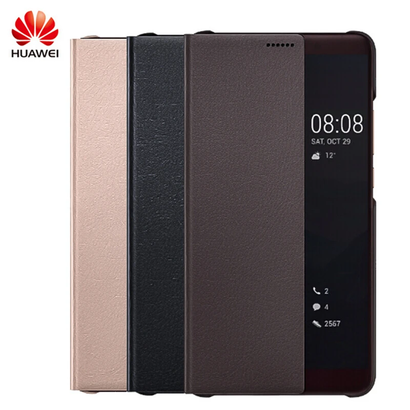 

100% Original Official Huawei Mate 10 10 Pro Flip Case Smart Wake up Sleep PU Leather Window Cover Case For Huawei Mate 10 Funda