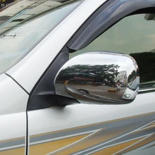 03-09 подходит для Toyota Prado FJ120 Land Cruiser 2003 2004 2005 2006 2007 2008 2009 ABS хромированные боковые зеркала заднего вида Чехлы для зеркал