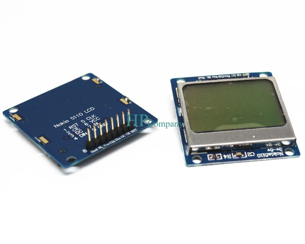 

1PCS Blue Single chip computer development Board LCD module Nokia 5110 screen compatible 3310 LCD 84*84