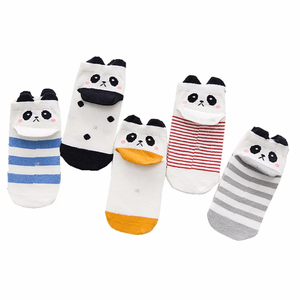 XUNYU Autumn Winter Unisex Boys Girls 5 pack Cute Cartoon Panda Crew