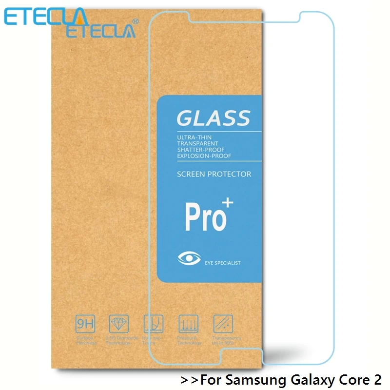 

2PCS For Samsung Galaxy Core 2 Tempered Glass On Samsung Core 2 Glass Core2 G355h G355 G3559 Screen Protector Glass HD Film