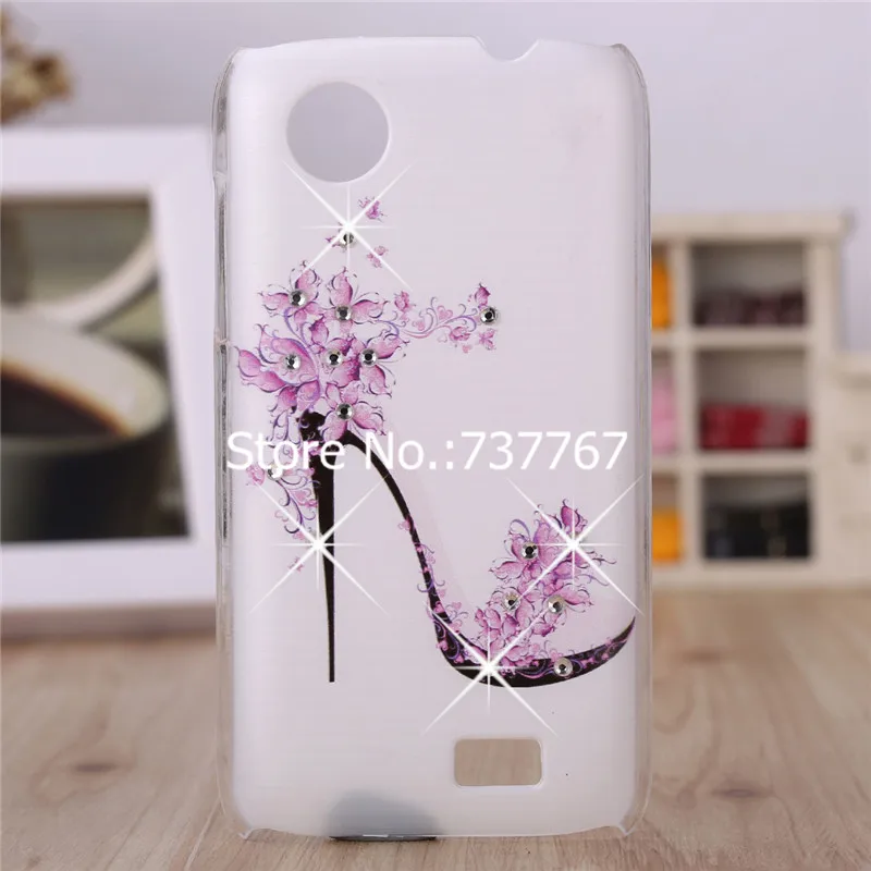 Для Lenovo A369 A 369i чехол / люкс кристалл алмаза 3D твердый переплет пластиковый для A369i