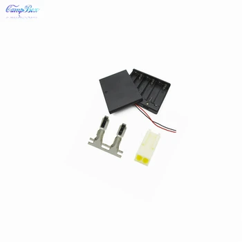 

10Pcs 6xAA Battery Case Holder Socket Wire Junction Boxes With Wires, Switch&Cover, KF2510 Header and Crimps