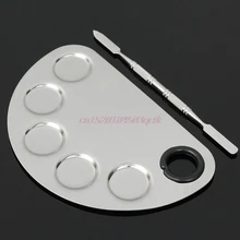 Инструмент для смешивания косметический из нержавеющей стали палитра для макияжа шпатель Основа# H056# Новинка