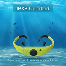 Tayogo плавательный водонепроницаемый MP3 музыкальный плеер наушники спортивные IPX8 bluetooth с fm-радио bluetooth шагомер для плавания Mp3