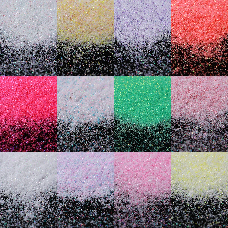 Горячая лазерная Порошковая голографическая блестящая 31 расцветка Звездные конфеты Блестящий маникюр ногтей порошок для ногтей пыль 1 г/кор. пигмент