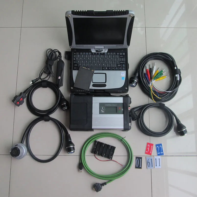 MB SD Connect Compact 5 V2021.06 + для ноутбука Panasonic CF19 4G RAM Toughbook Star C5 диагностический интерфейс