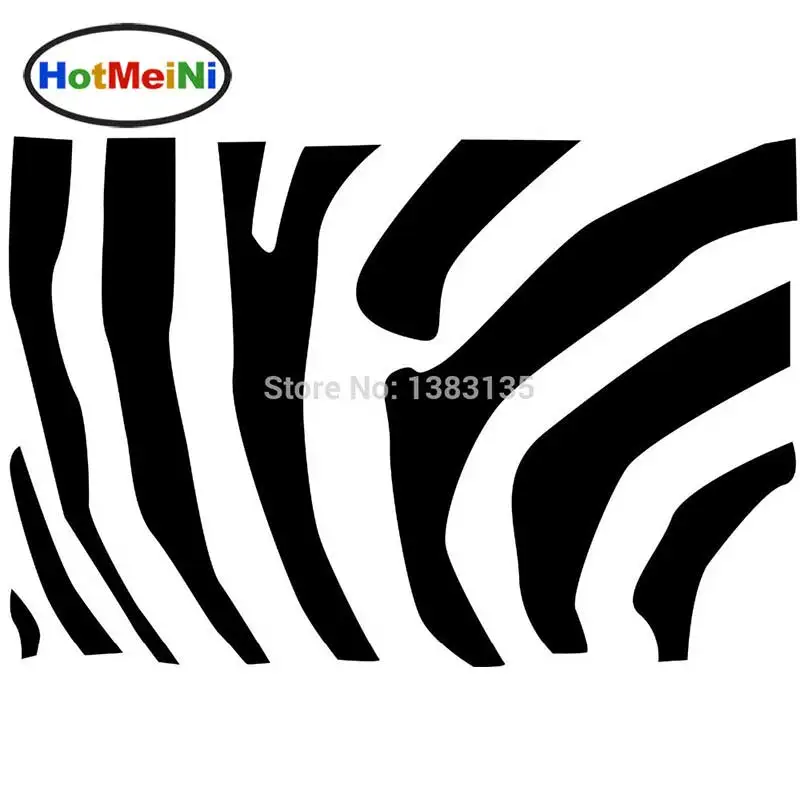 

HotMeiNi 15*10cm A Zebra Striped Pattern Silhouette Car Sticker For Truck Window Bumper Door Kayak Vinyl Decal 8 Colors