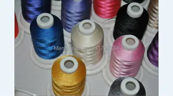 

Simthread embroidery thread 63 brother colors 500m polyester thread &prewound bobbin threadfor home embroidery & sewing machine