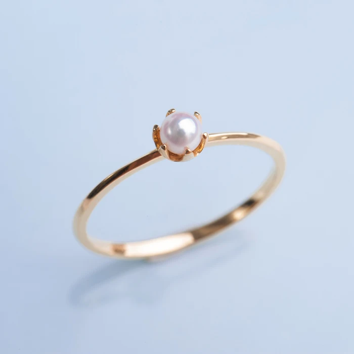 

Eternal wedding Women Gift word 925 Sterling silver real Seiko natural imports, Japan Akoya sea pearl ring selection Mini Mini A