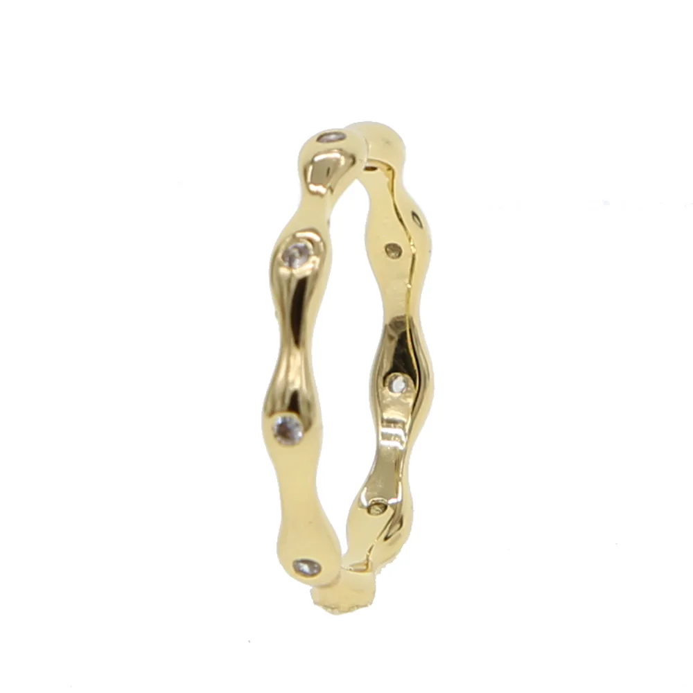 

top quality AAA round cubic zirconia evil eye shape tiny eye cute dainty Gold filled women girl minimalist stunning simple ring