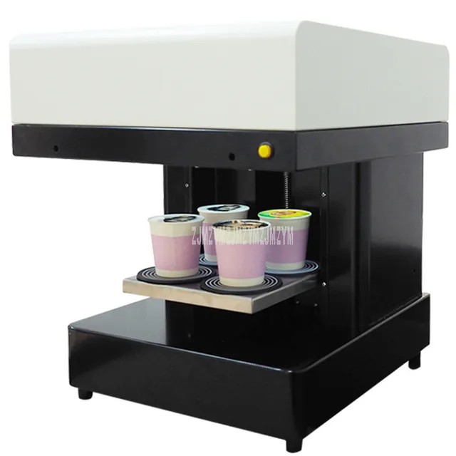 Best Price Art Coffee Drinks Printer Fast Speed 4 Cups Selfies Coffee Printer Milk tea Yogurt Cake Electric Printing Machine 220V/110V 46W
