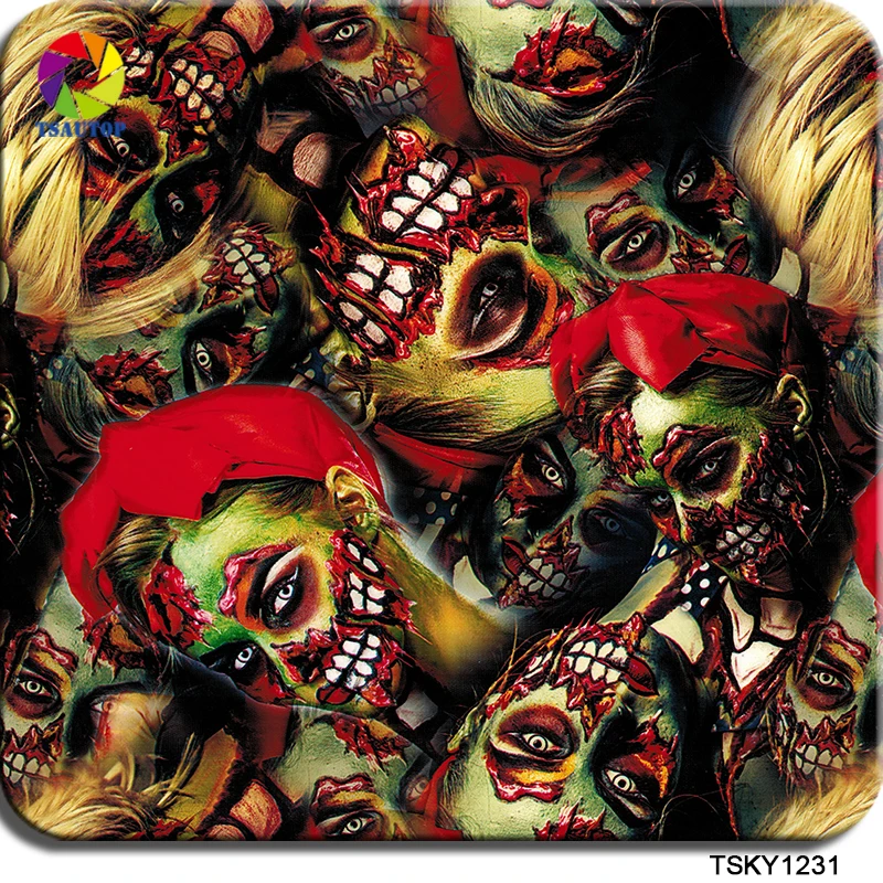 

Free shipping 0.5m*2m/10m TSKY1231 hydrographics dipping film water transfer printing film