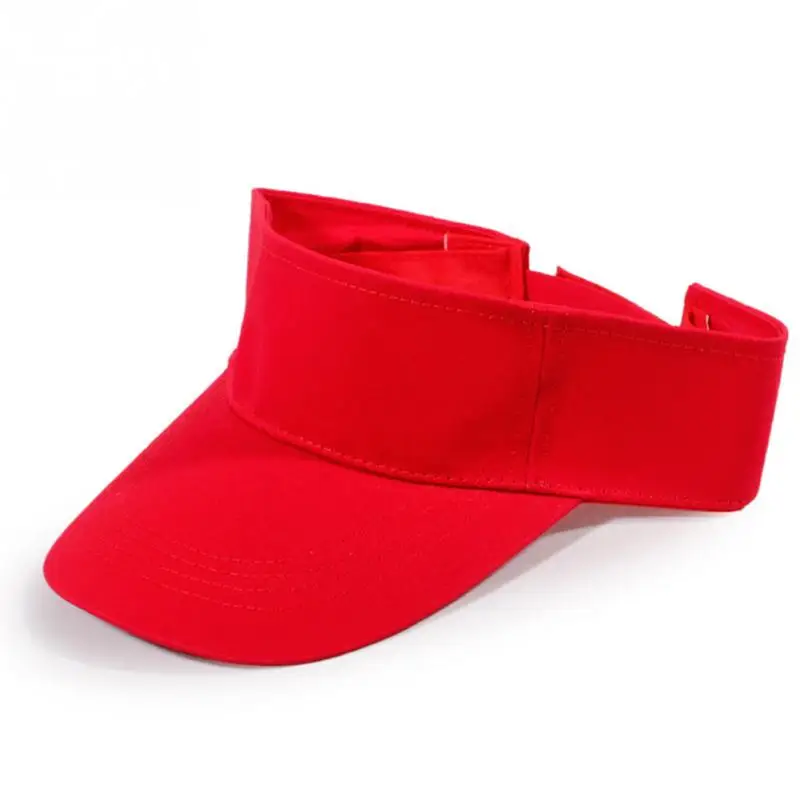 Sports Running Caps Plain Visor Sun Cap Hat Adjustable Tennis Beach Men