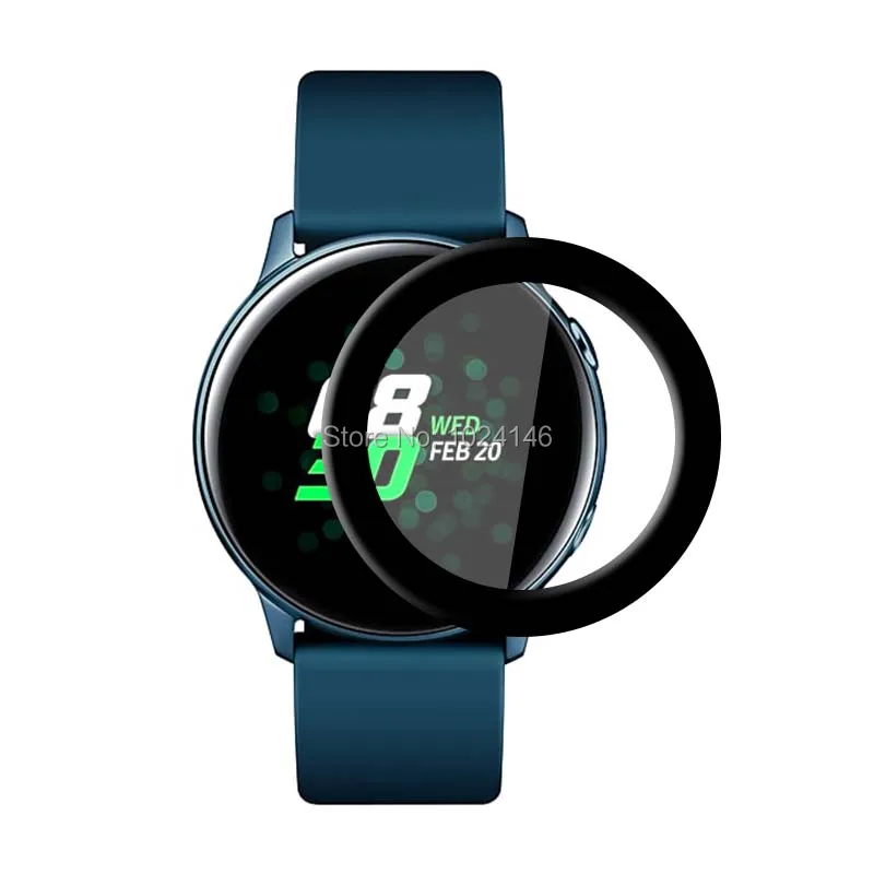 Для samsung Galaxy Watch Active R500 3D изогнутый Cambered полное покрытие мягкая ПЭТ пленка протектор экрана(не закаленное стекло