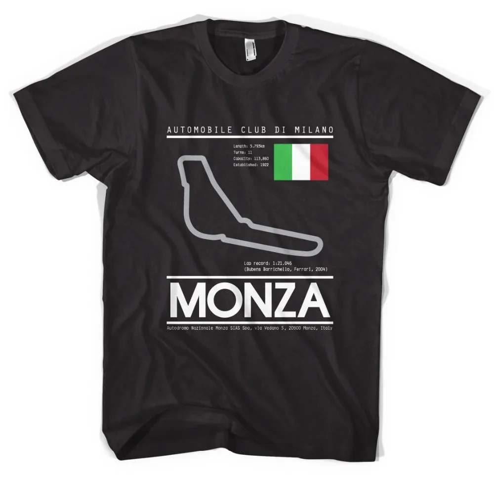 

Monza Tee, Italy, Import Racings Race, Cars, F1New Fashion Men Men Hip Hop 3D Print Novelty T Shirt T-Shirts