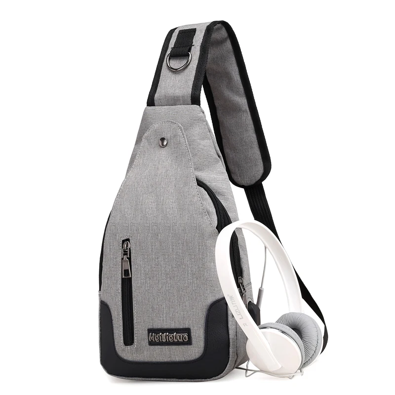 

New Men Women Camouflage Chest Bag USB Charging Male Boys Crossbody Bag mochila Travel Daypack Casual Office Messenger Bag Pack