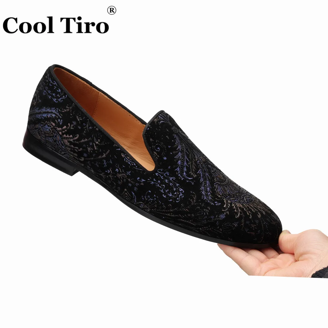 printing Men's Loafers With Tassels Flats (7)