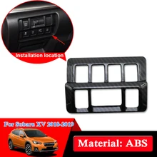 Автомобильный Стайлинг ABS для Subaru XV- Центральная левая панель управления крышка блестки Внутренние Рамки украшения автомобильные наклейки