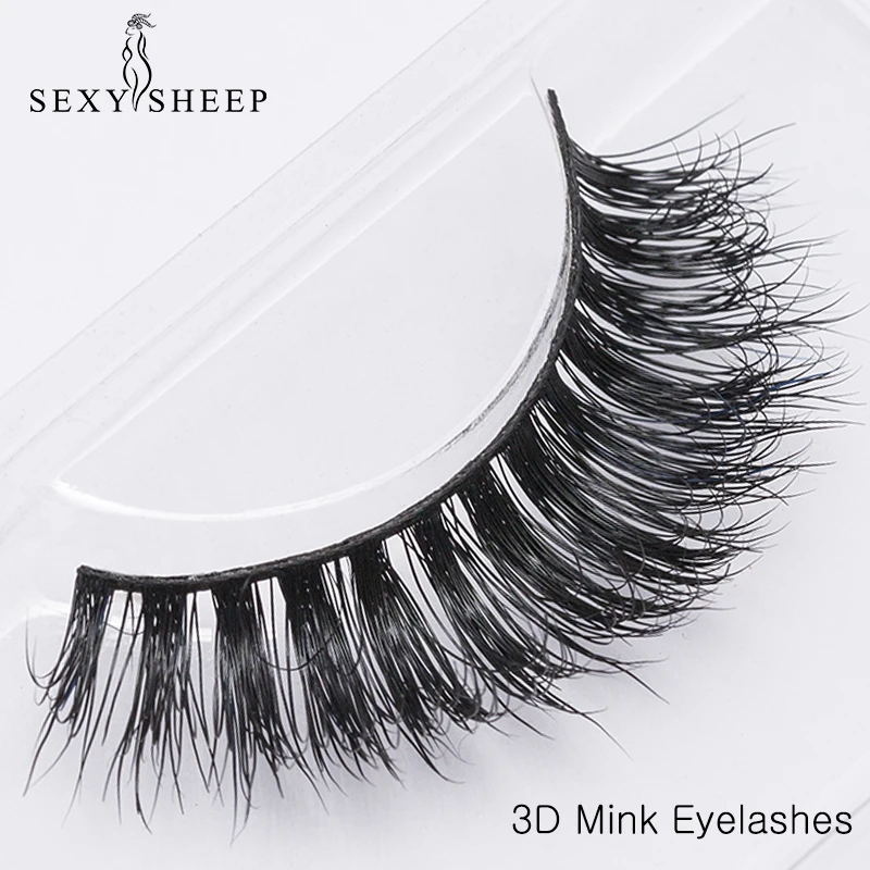 

SEXYSHEEP High Quality Lashes Handmade 100% 3D Mink eyelashes Beauty Thick Natural Long False Mink Eyelashes maquiagem