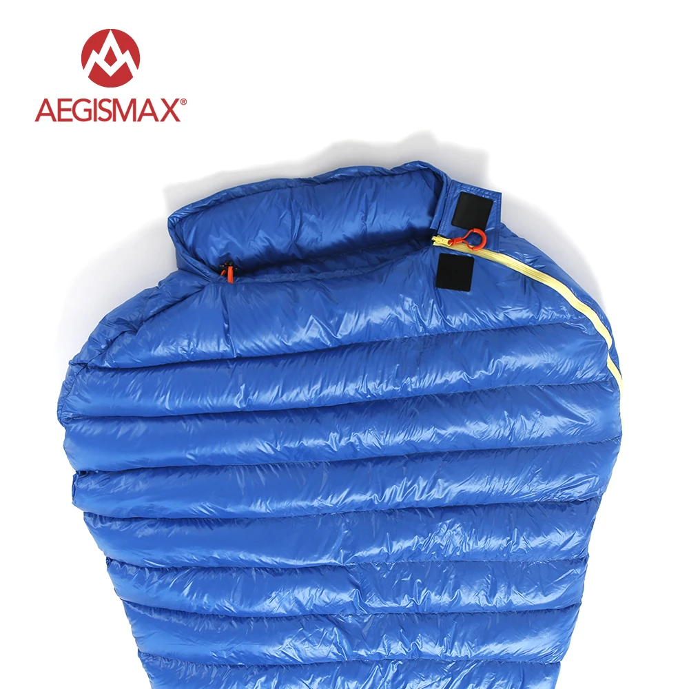 AEGISMAX M2 заполнения 380 г/420 г 800FR Открытый Сверхлегкий Мумия Тип белый гусиный пух Кемпинг зимний спальный мешок