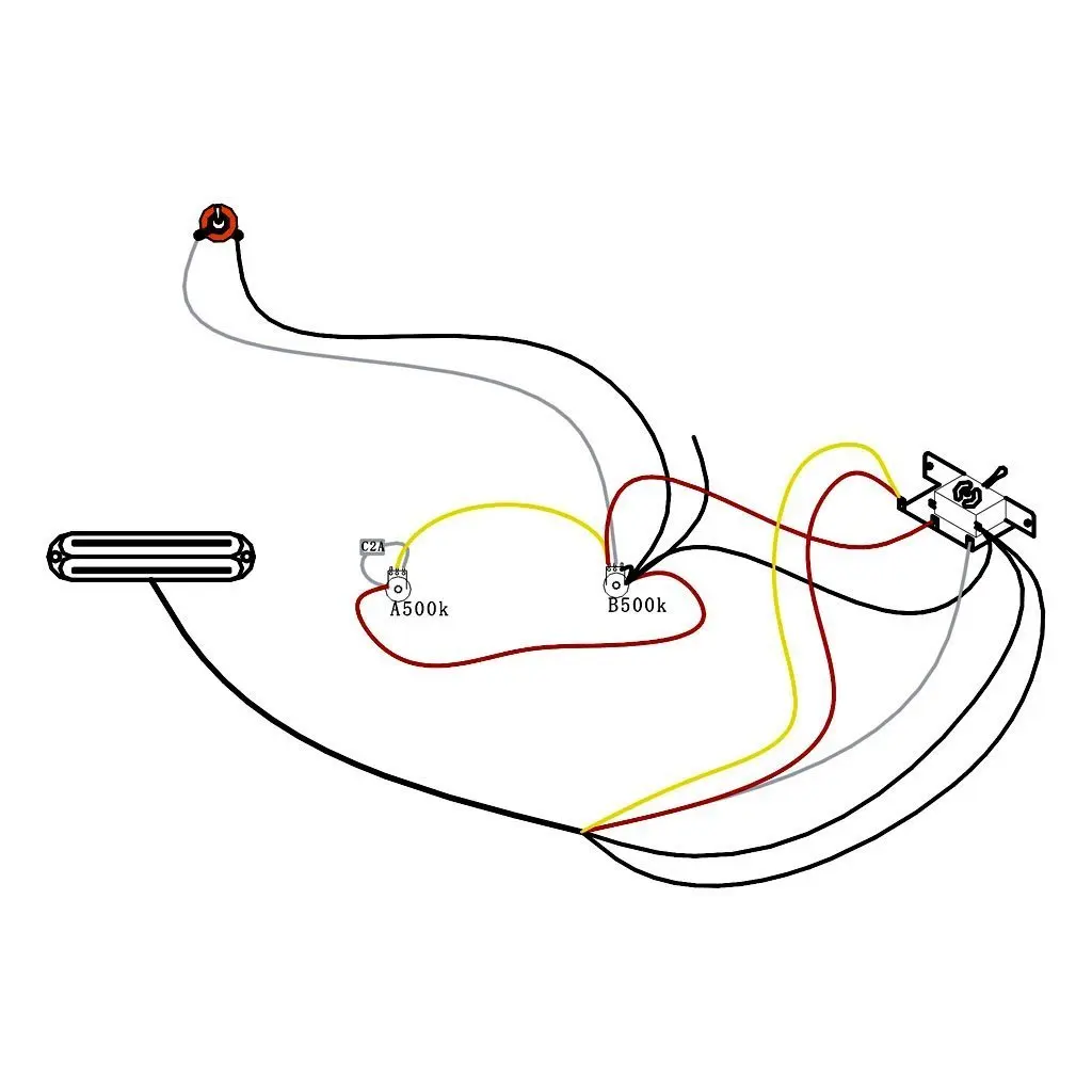 Проводной проводки W/Пикап для Электрогитары