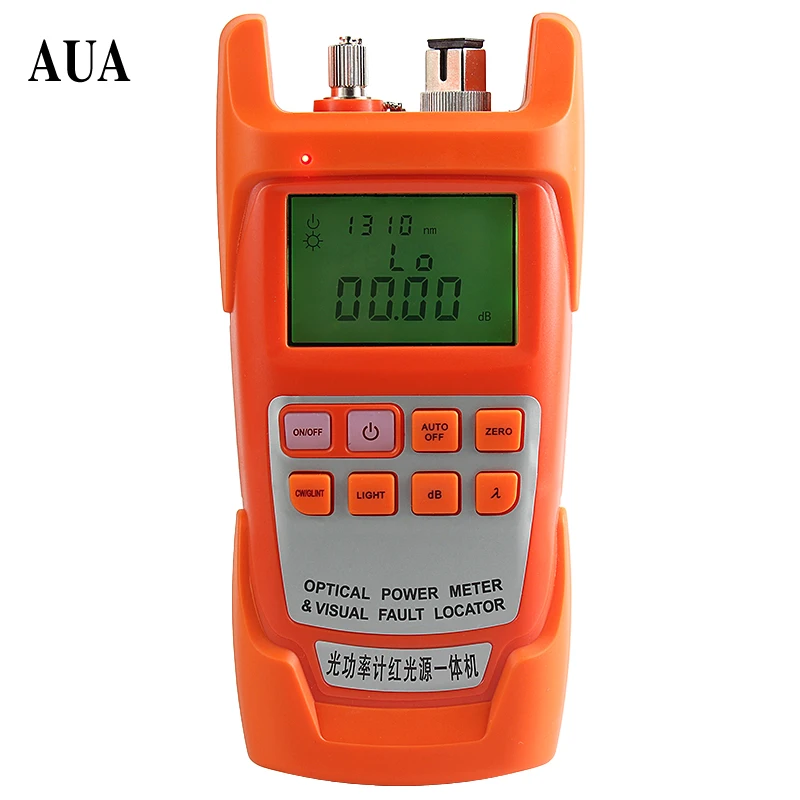 

AUA-9AC All-IN-ONE Fiber optical power meter -70 to +10dBm and 30mw 10-30km Fiber Optic Cable Tester Visual Fault Locator