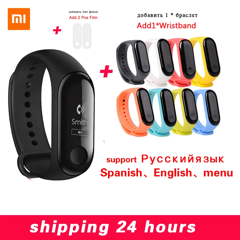 

Xiaomi Mi Band 3 Miband 3 Fitness Tracker Heart Rate Monitor 0.78'' OLED Display Touchpad Bluetooth 4.2 For Android IOS