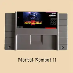 Mortal Kombat II 16 бит большой серый карточная игра для ntsc игры 5 шт./лот