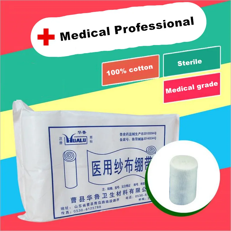

10P 6/8/10cmX6m Medical Gauze Bandage Disposable Gauze Roll First Aid Medical Supplies Health Care Conforming bandage for wound