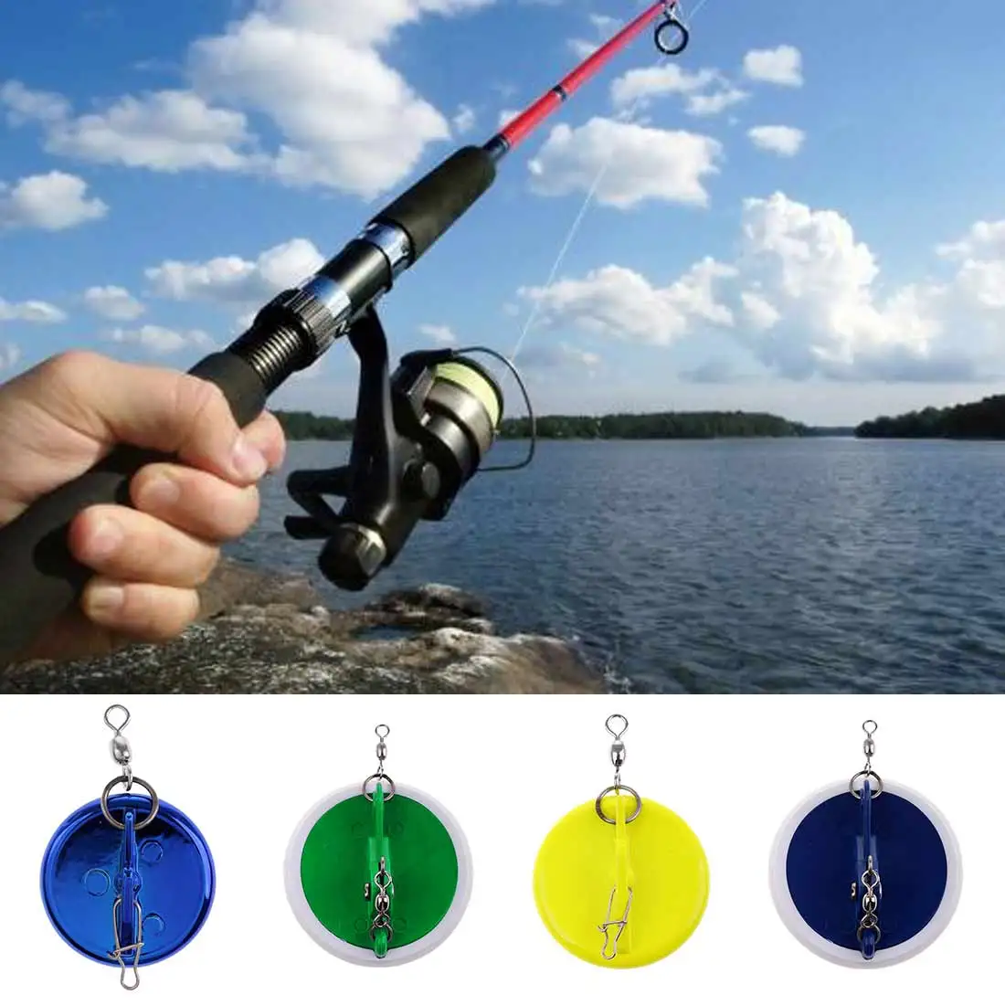

Fishing Trolling Disc With Lead Weight Sinker ConnectorSinker Connector Fishing Trolling Disc Fishing Tackle Accessorie