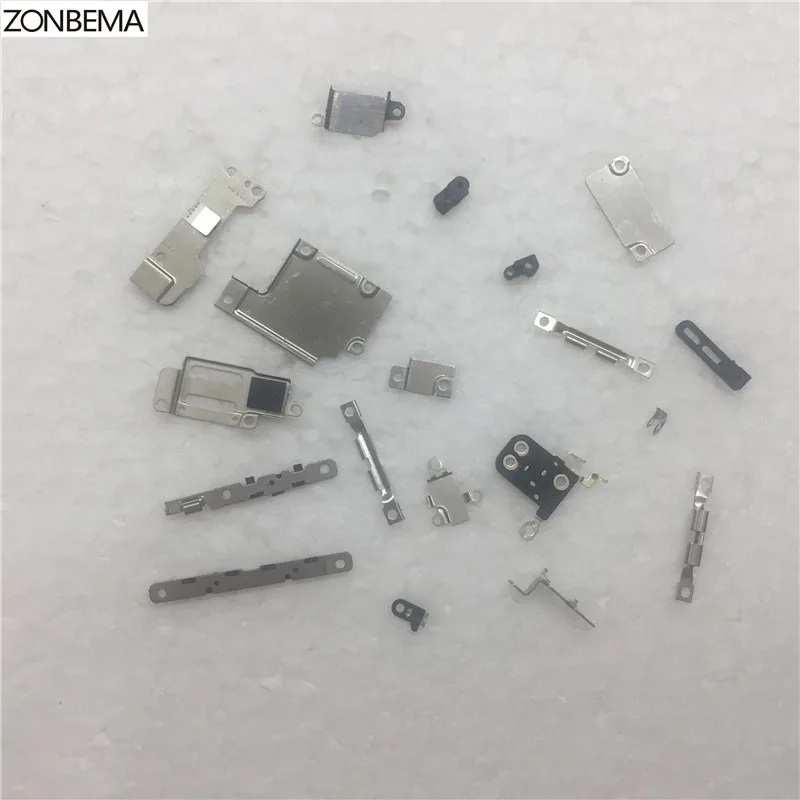 ZONBEMA 50 компл./лот внутренняя аксессуары для iPhone 6 S 4," внутри небольшой металлический Запчасти держатель кронштейн щит пластины комплект 50 компл