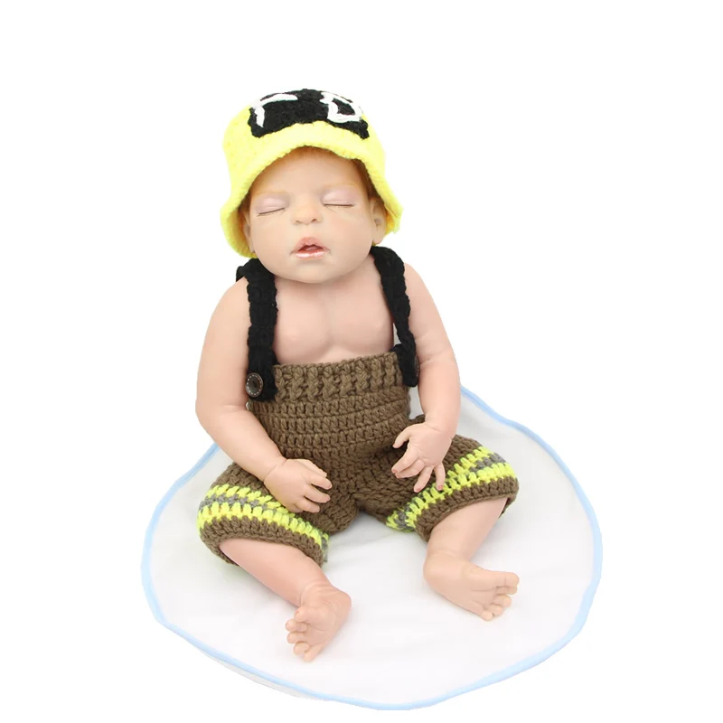 

Collectible Reborn Baby Dolls Sleeping Full Body Silicone Newborn Babies Dolls 55CM /22Inch Kids Christmas Birthday Gift