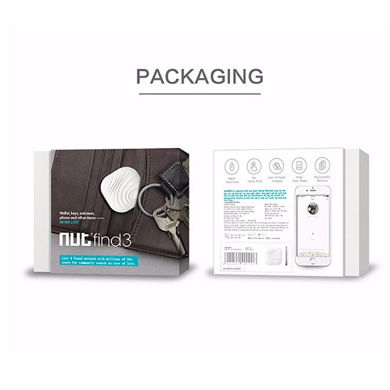 Itag para Bolsa de Bagagem Tag sem Fio Porca Inteligente Localizador Rastreador Atividade Nut3 Encontrar Bluetooth Anti-lost Chave Carteira 3 - Image 2