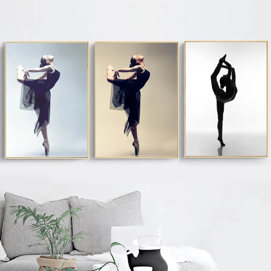 

Ballet Dancer Wall Art Canvas Painting Nordic Posters And Prints Scandinavian Wall Pictures For Living Room Bedroom Home Decor