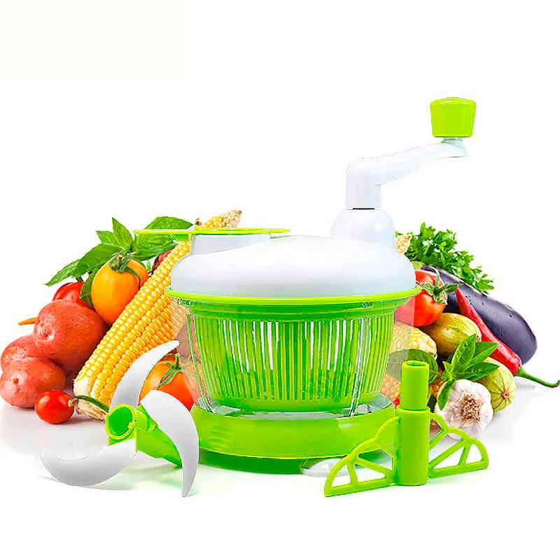 ==> [Free Shipping] Buy Best Free Shipping Multifunctional Food Processor / Fruits vegetables meat cutter Bulk / Multi shredder / Salad Stirrer machine Online with LOWEST Price
