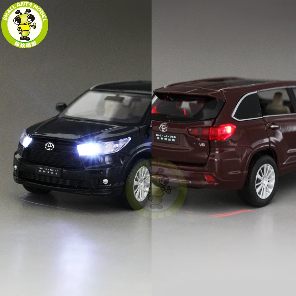 Koop 1 32 JACKIEKIM Highlander 2015 Diecast Metalen Model AUTO Speelgoed voor kids kinderen Geluid Verlichting Pull Back geschenken