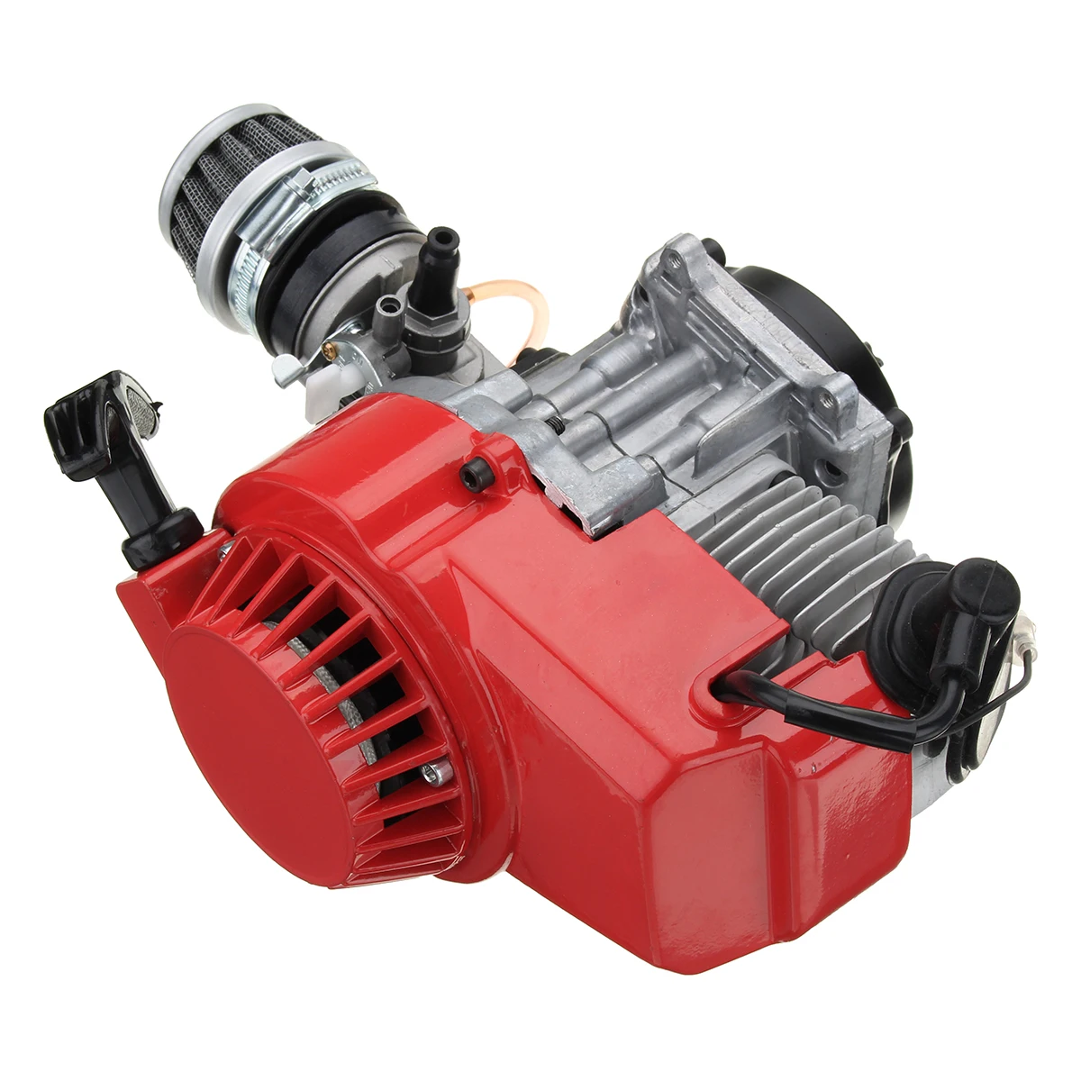 Motor de Motor completo de motociclo de 2 tiempos 49cc con carburador de filtro de aire para bicicleta Mini Dirt ATV Quad