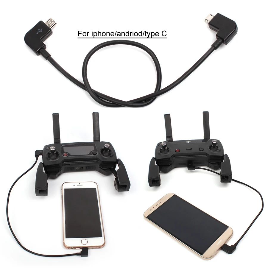 Новый кабель для передачи данных DJI Spark/MAVIC Pro USB TypeC Type C iPhone 7 lightning MAVIC Pro/Spark Controller к