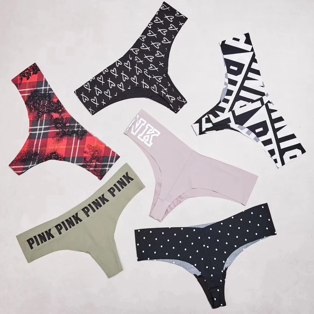 

Multiple color Hot Sale Women G String Ice silk Thongs Low-Rise Sexy Panties Ladies' Seamless Lingerie P19339