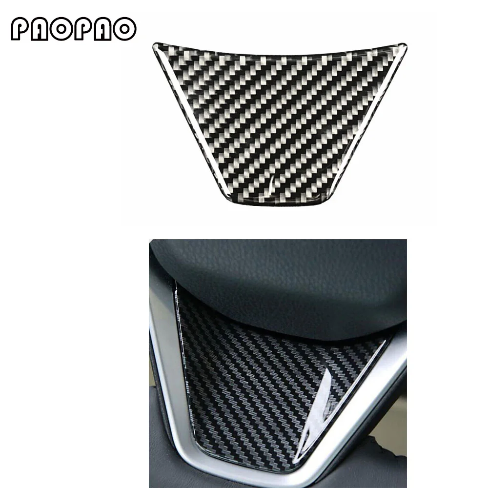 

Carbon Fiber Styling Steering Wheel Decoration Trim Sticker Interior Accessories For Toyota Camry 2018 L LE SE XLE Sedan