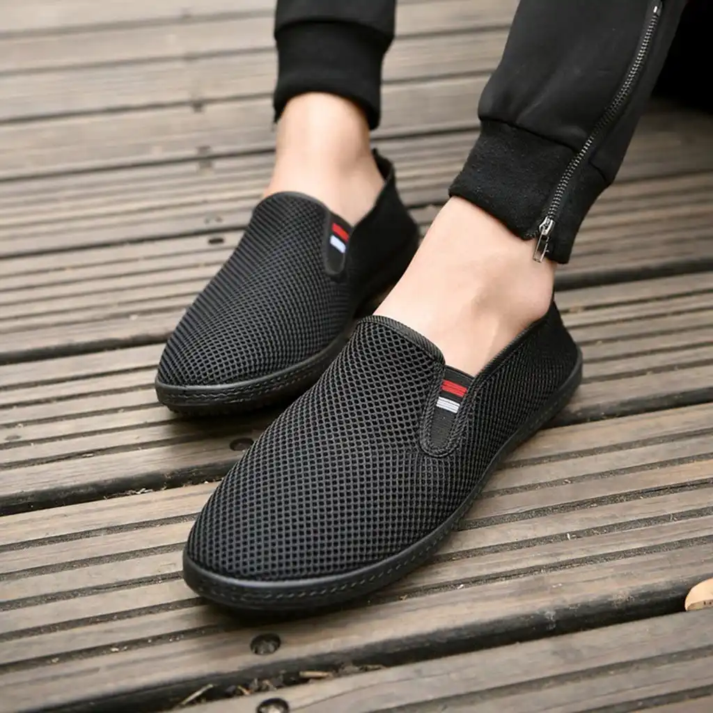 mens mesh boat shoes