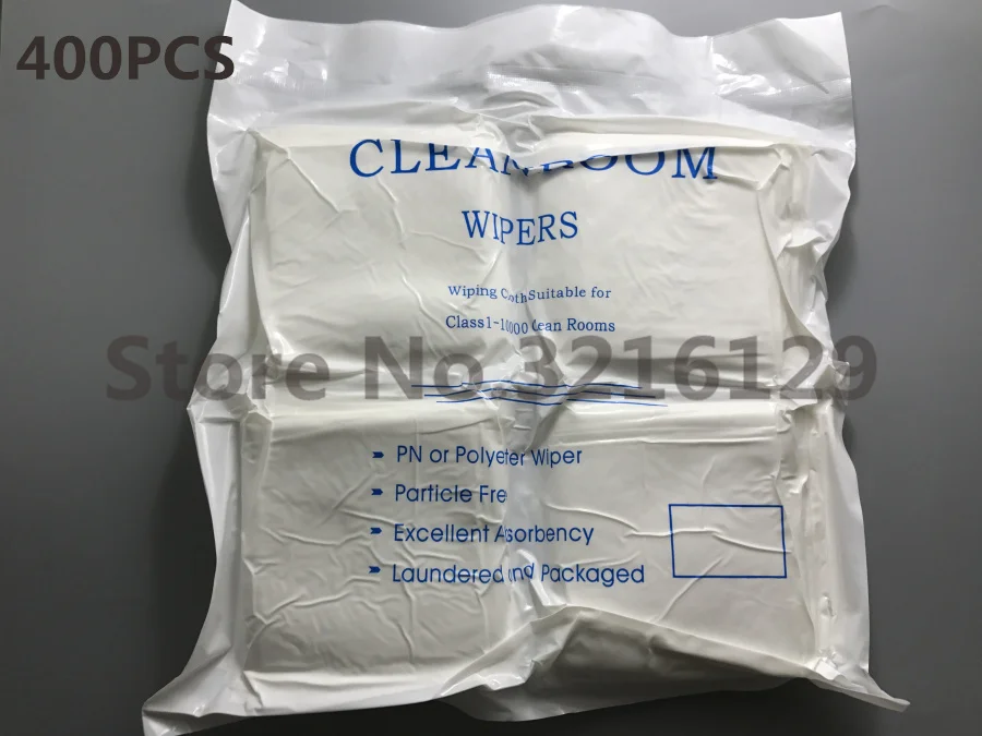 

400pcs/Bag LCD Cleaning Room Wiper Polyester Wiping Cloth anti-static for Cellphone LCD touch screen camera glass refurbish