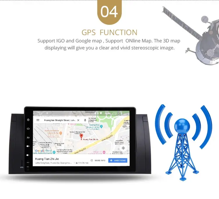 Best LJDA 9 Inch 1 Din Android 9.0 Car Radio For BMW E39 X5 M5 E53 Car Multimedia Player Stereo Auto Audio GPS Video Canbus 2G+16G 6